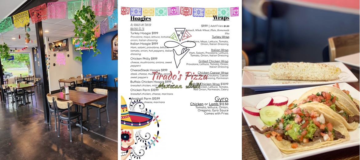 Tirado's Pizza Mexican Grill Menu